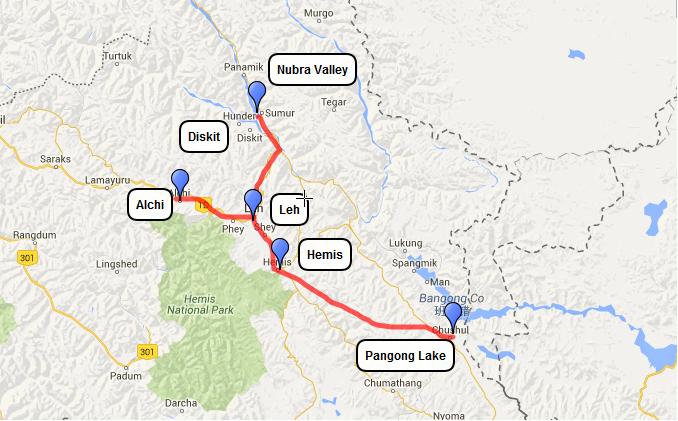 Image result for ladakh map