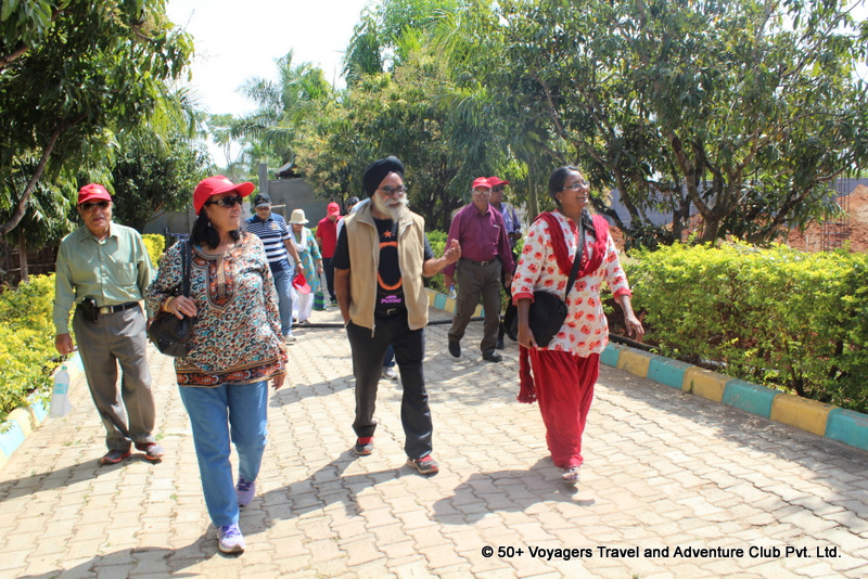 senior citizens entering winery